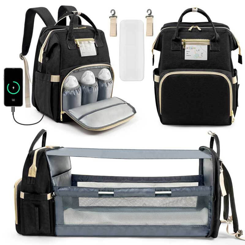 baby diaper bag backpack multi-function waterproof travel Stuff Organizer Rod Bunk Box Model:CC606MH - 6'6