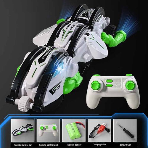 High-speed Transformation Remote Control Car, Remote control stunt car, RC car with lights, 360-degree rotating RC car, RC car for kids 6-12, Rechargeable RC car toy, High-speed RC car with ball mode, Durable remote control car, RC stunt car with headlights, RC car birthday gift, Toy-grade RC car | Totlogics