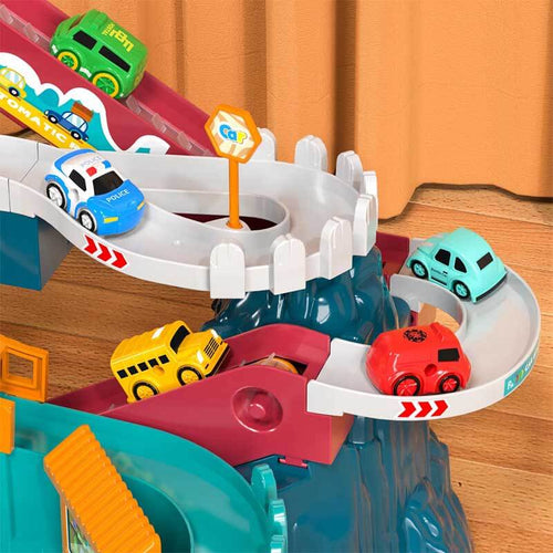 Dinosaur Race Track for Kids, Toy Car Ramp Track Dinosaur Toys Playset with 10 Mini Cars for 3 4 5 7 8 Year Old Preschool Boys Girls | Shinymarch