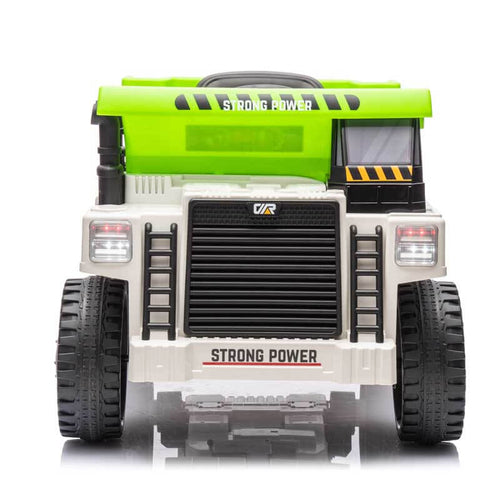 Ride on Dump Truck, 12V Ride on Car with Parents Control, Electric Dump Bed and Extra Shovel,Phone stand,Three-point seat belt,Easy installation,age 3+,MP3,Music,Bluetooth,USB,Story | Shinymarch