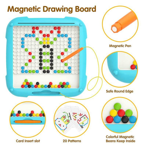 2 in 1 Magnetic Color and Number Maze & Drawing Board, Toddler Toys 2-3 3-5 Montessori Learning Toys for Toddlers 2-4 Years, 2 Uses Color Matching Counting Toddler Activities | Totlogics