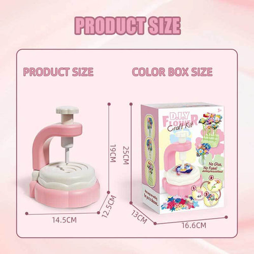 Fabric Flower Bouquets Toys, DIY Craft Kits Toys for Kids - Flowers Market Toy, Build Your Flower Bouquet, Arts & Crafts for 4 5 6 7 8 Year Toddler Girl, Educational Activity Preschool B-Day Gifts | Shinymarch