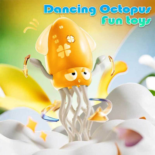 Electric Dancing Octopus Toy for Kids - Automatic Obstacle Avoidance, LED Lights & Music, Interactive Crawling Robot Toy for Toddlers, USB Rechargeable, Gift for Boys Girls | Shinymarch