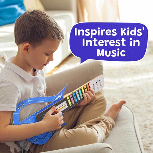 Guitar Toy for Kids DIY Electronic Wooden Play Guitar Kit, Keyboard Piano Music Toys Musical Instruments Game for 5-12 Year Old Children Toddler Boys Girl | Shinymarch