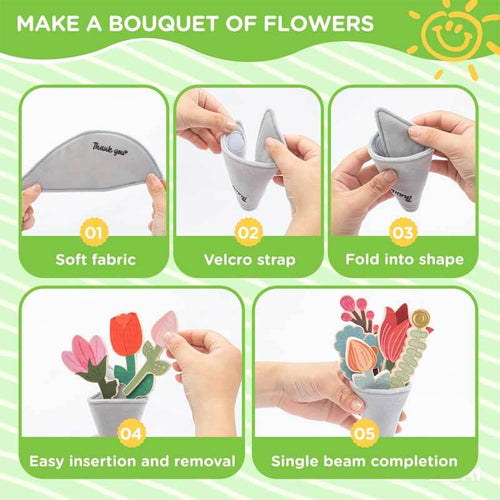 Toddler Wooden Gardening Toys Set-30 Pieces with Hand-held Flower Box for 3 to 8 Year Old Pretend Play Flower Garden Toy,Kids Learning Resources Educational Toy,Girls Birthday Gift | Shinymarch