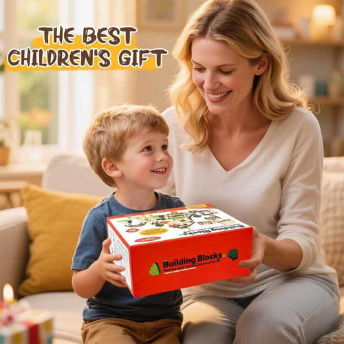 Wooden Building Blocks for Kids Ages 4-8, 167 PCS Stacking Blocks STEM Building Toys with Animals & DIY House, Christmas Birthday Gifts for Girls Boys 4 5 6 7 8 Years Old | Shinymarch