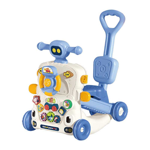 Walkers for Boys Girls Steering Wheel Toy Early Learning Push Toy Gift Music Toys, 6 in 1 | Shinymarch