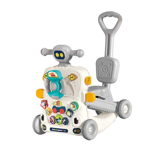 Walkers for Boys Girls Steering Wheel Toy Early Learning Push Toy Gift Music Toys, 6 in 1 | Shinymarch