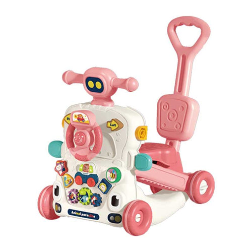 Walkers for Boys Girls Steering Wheel Toy Early Learning Push Toy Gift Music Toys, 6 in 1 | Shinymarch