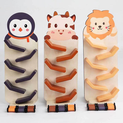 Animal Wooden Car Ramps Toys
