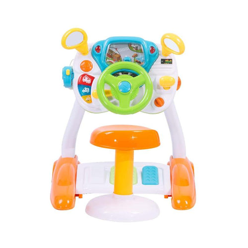 Kids' Driving Car Simulation Toys, Simulated driving toy, Pretend play car, Interactive steering wheel toy, Kids driving experience, Toddler car with music and lights, Indoor safe driving toy, Electronic learning car for toddlers, 2-4 year old ride-on toy, Pedal and steering car toy, Educational vehicle toy for kids | Totlogics