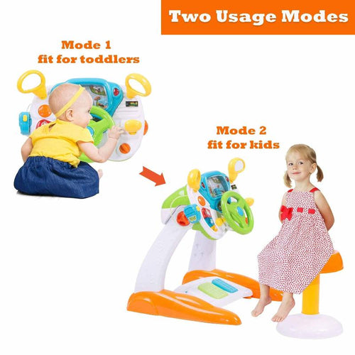 Kids' Driving Car Simulation Toys, Simulated driving toy, Pretend play car, Interactive steering wheel toy, Kids driving experience, Toddler car with music and lights, Indoor safe driving toy, Electronic learning car for toddlers, 2-4 year old ride-on toy, Pedal and steering car toy, Educational vehicle toy for kids | Totlogics