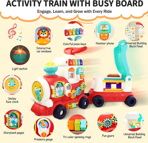 4-in-1 Ride On Train Toy