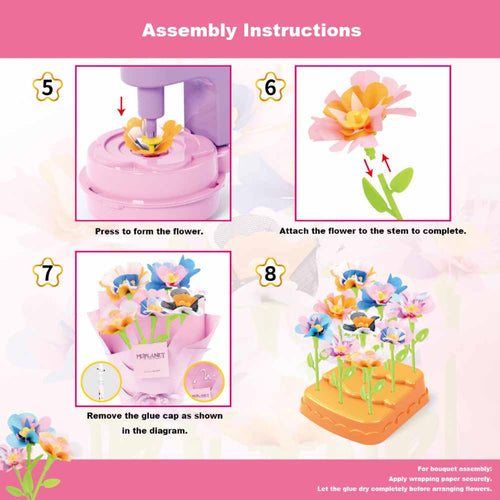 DIY Bouquet Making Set, DIY flower kit for kids, educational STEM toy, creative bouquet maker, children’s gardening set, arts and crafts gift | Totlogics