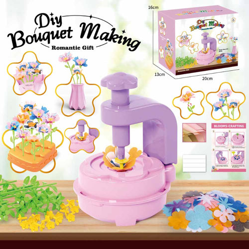 DIY Bouquet Making Set, DIY flower kit for kids, educational STEM toy, creative bouquet maker, children’s gardening set, arts and crafts gift | Totlogics