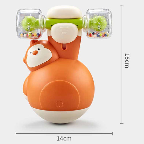 Super Gorilla Tumbler, infant developmental toys, baby tumbler toy, sensory bell toy, early motor skills toy, wobble toy for crawling | Totlogics