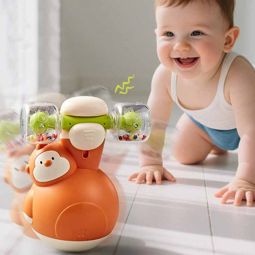 Super Gorilla Tumbler, infant developmental toys, baby tumbler toy, sensory bell toy, early motor skills toy, wobble toy for crawling | Totlogics