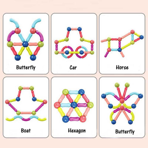 Toddlers Magnetic Assembled Blocks | Shinymarch