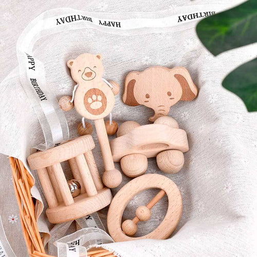 Newborn Wooden Hand Bell Set | Shinymarch