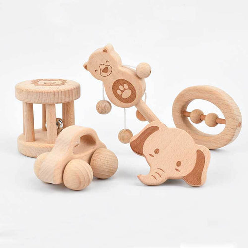 Newborn Wooden Hand Bell Set | Shinymarch