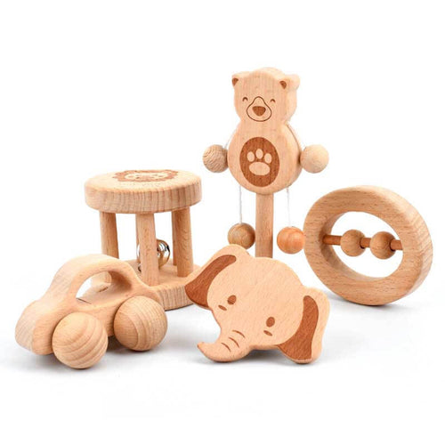 Newborn Wooden Hand Bell Set | Shinymarch