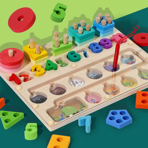 Wooden Quantity Color Classification Toys Set | Shinymarch