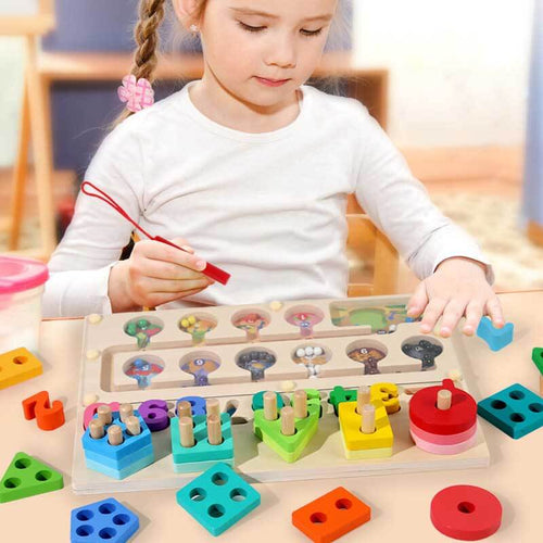 Wooden Quantity Color Classification Toys Set | Shinymarch