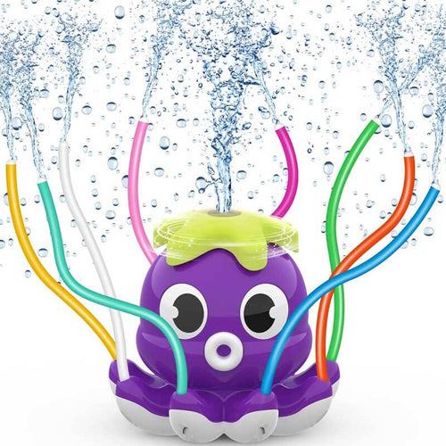 Outdoor Water Spray Sprinkler for Kids and Toddlers, Summer Outside Toys Backyard Games with 8 Wiggle Tubes, Attaches to Garden Hose Splashing Fun Toys for 3 4 5 6 7 8 Year Old Boys Girls Gift | Shinymarch