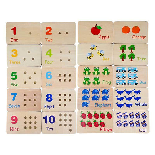 Montessori Math and Numbers for Kids, Wooden Math Manipulatives Materials | Shinymarch