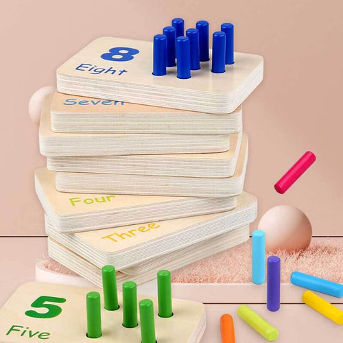 Montessori Math and Numbers for Kids, Wooden Math Manipulatives Materials | Shinymarch